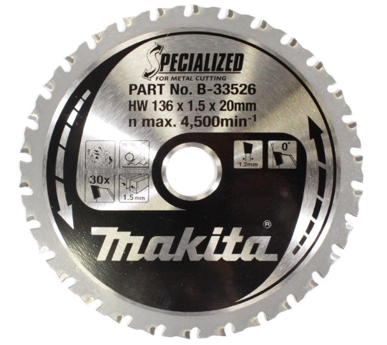 Makita B-33526 136mm 30T Specialized Blade for Cordless Saws