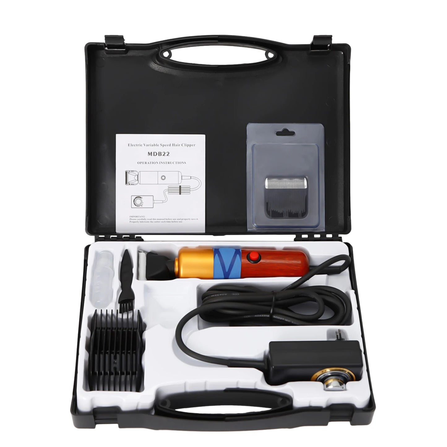 Professional Pet Hair Clipper – Low Noise, Variable Speed, Electric Grooming Tool for Dogs, Cats & Sheep