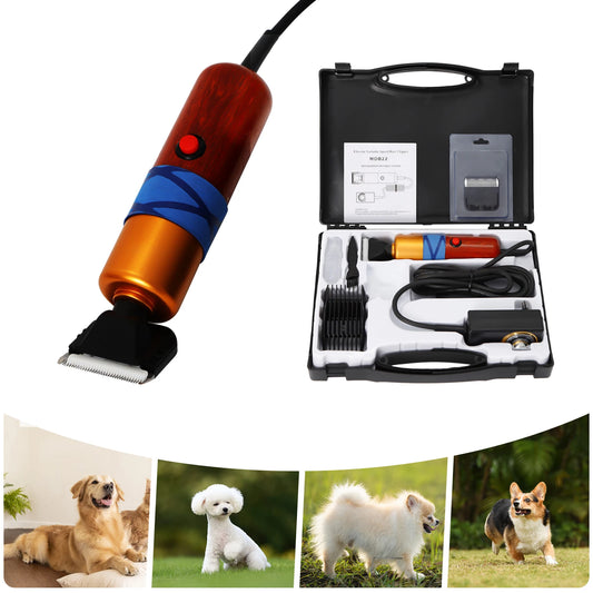 Professional Pet Hair Clipper – Low Noise, Variable Speed, Electric Grooming Tool for Dogs, Cats & Sheep