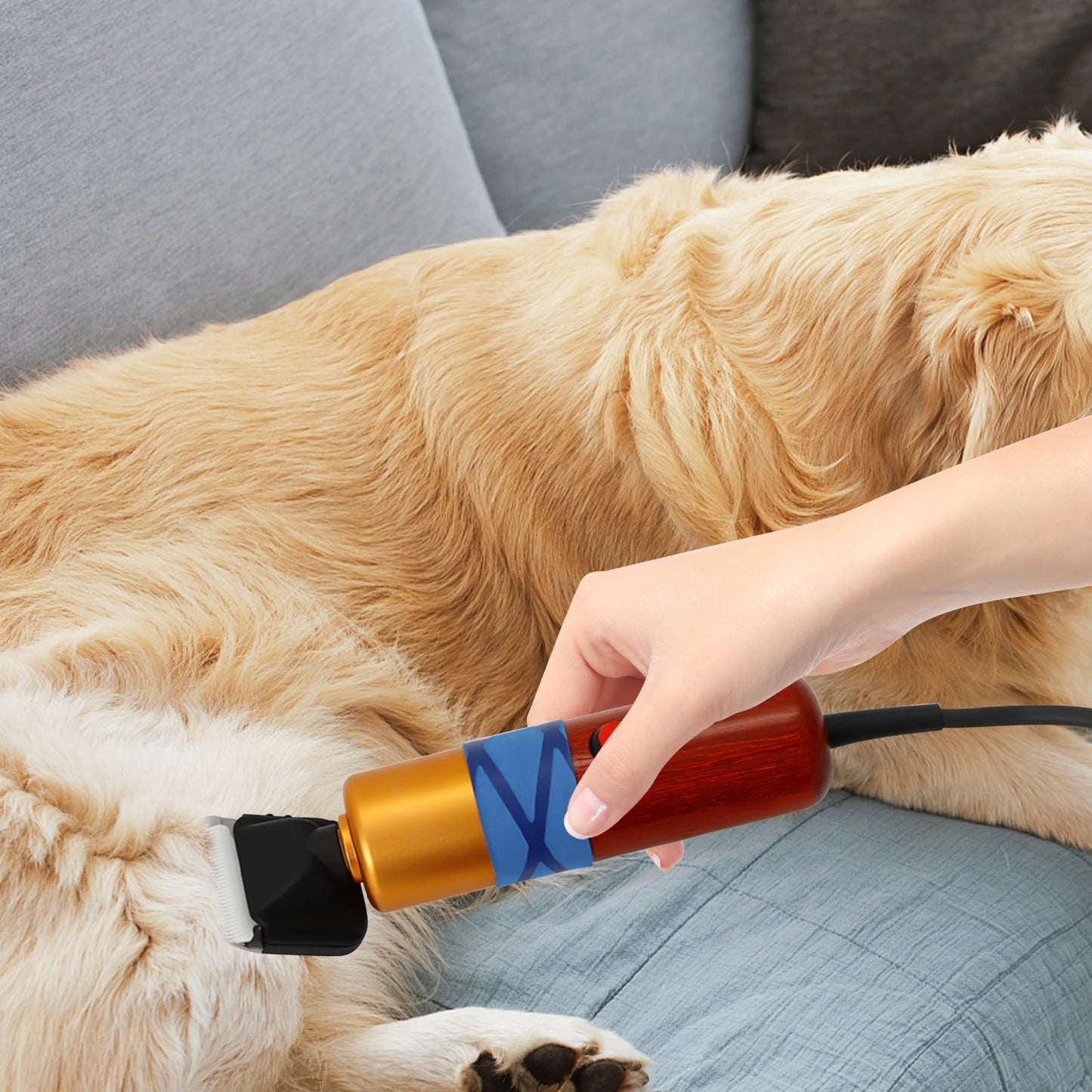 Professional Pet Hair Clipper – Low Noise, Variable Speed, Electric Grooming Tool for Dogs, Cats & Sheep