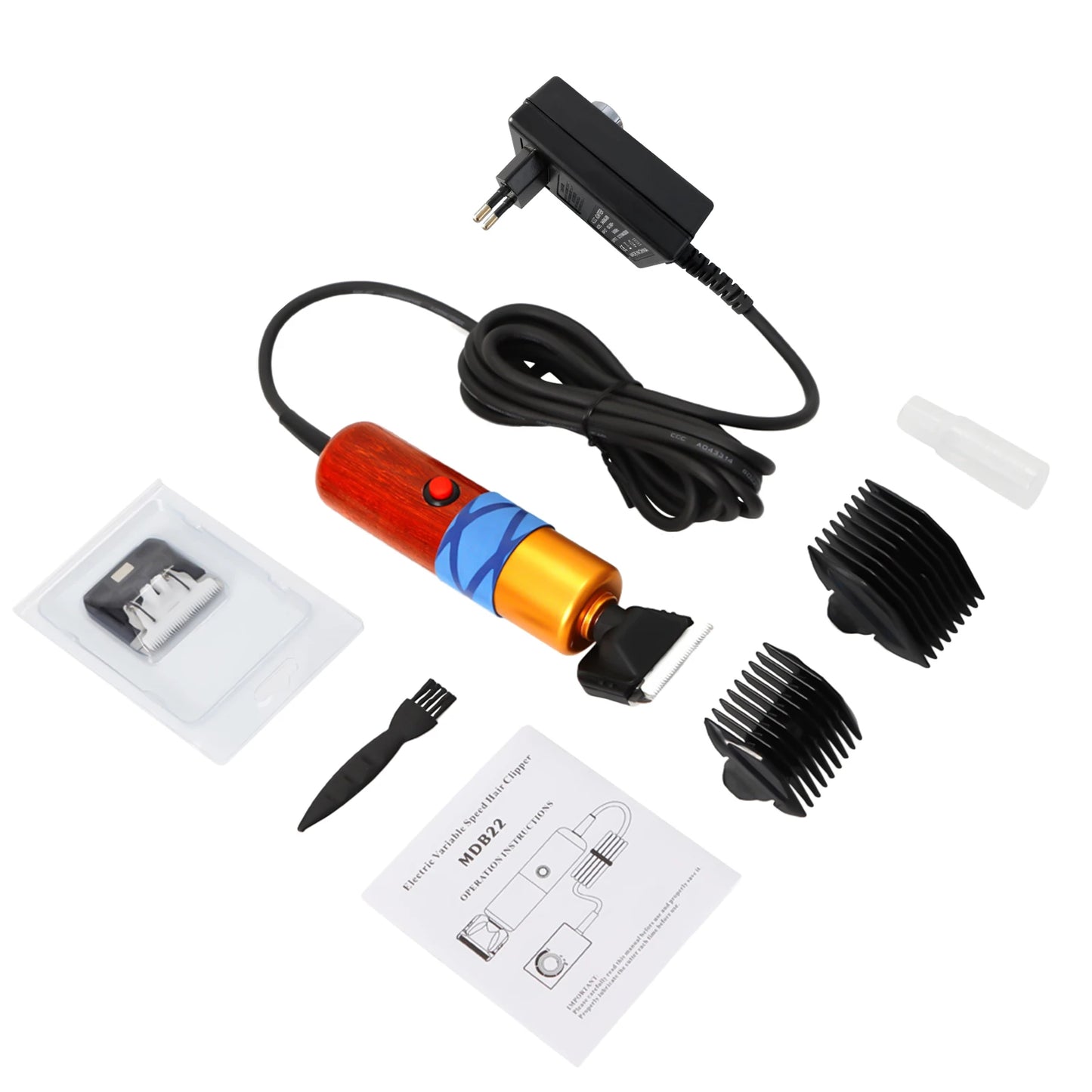 Professional Pet Hair Clipper – Low Noise, Variable Speed, Electric Grooming Tool for Dogs, Cats & Sheep